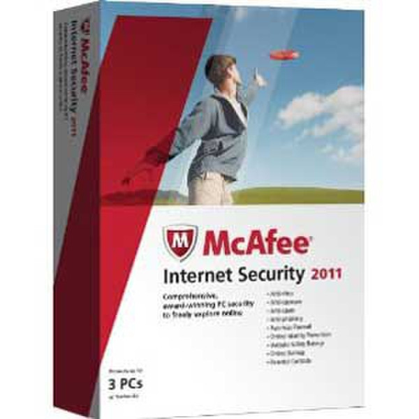 McAfee Internet Security 2011, 3u 3user(s) English