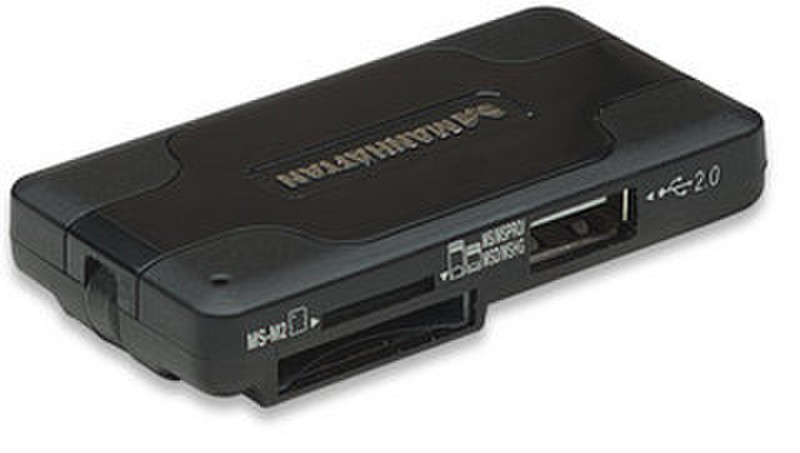 Manhattan 100984 USB 2.0 Черный устройство для чтения карт флэш-памяти