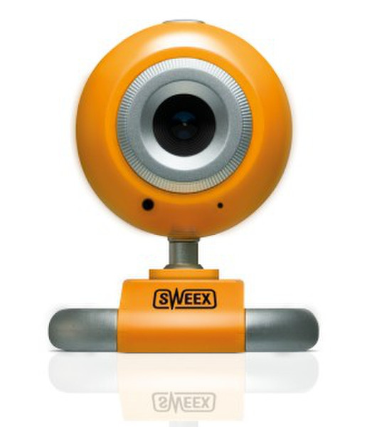 Sweex WC153 1600 x 1200пикселей USB 2.0 Оранжевый, Cеребряный вебкамера
