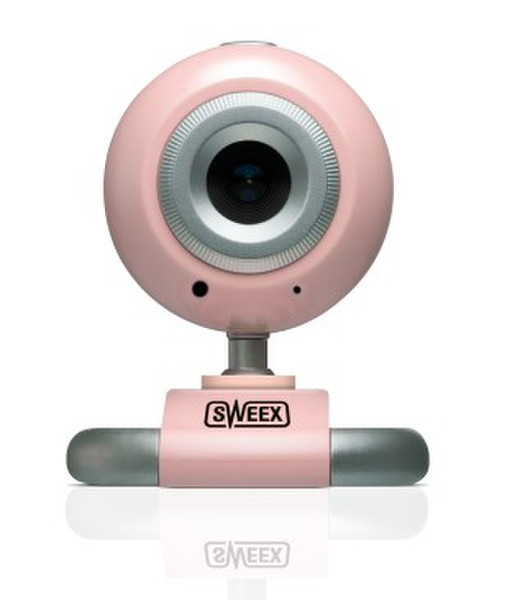Sweex WC156 1600 x 1200пикселей USB 2.0 Розовый, Cеребряный вебкамера