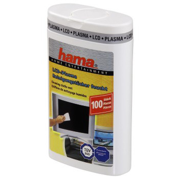 Hama 00049644 LCD/TFT/Plasma Equipment cleansing wet cloths набор для чистки оборудования
