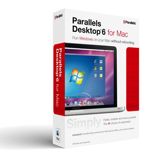 Parallels Desktop 6, 5u, BOX, Mac, FRE