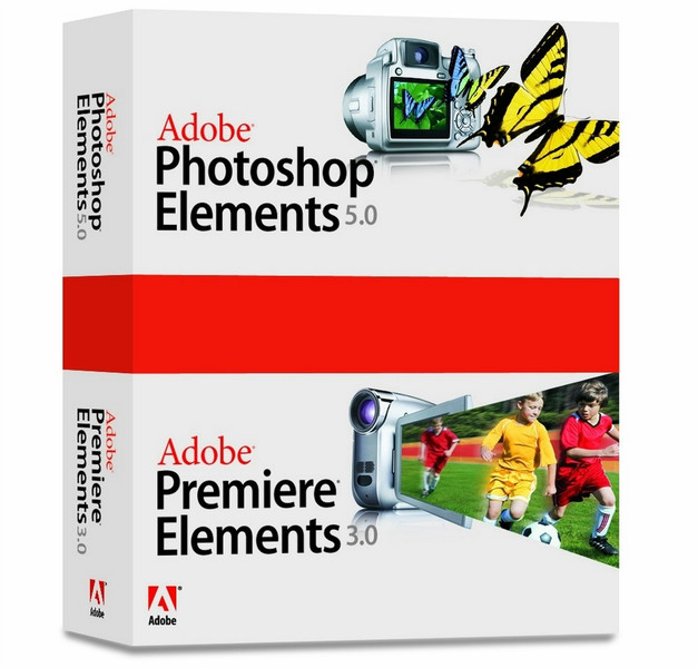 Adobe Photoshop Elements + Premiere Elements Photoshop® 5.0 + Premiere® Elements 3.0. Doc Set (SW)