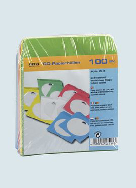 Beco 474.15 1дисков Разноцветный чехлы для оптических дисков