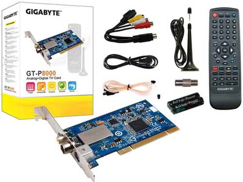 Gigabyte GT-P8000 Внутренний DVB-T PCI компьютерный ТВ-тюнер