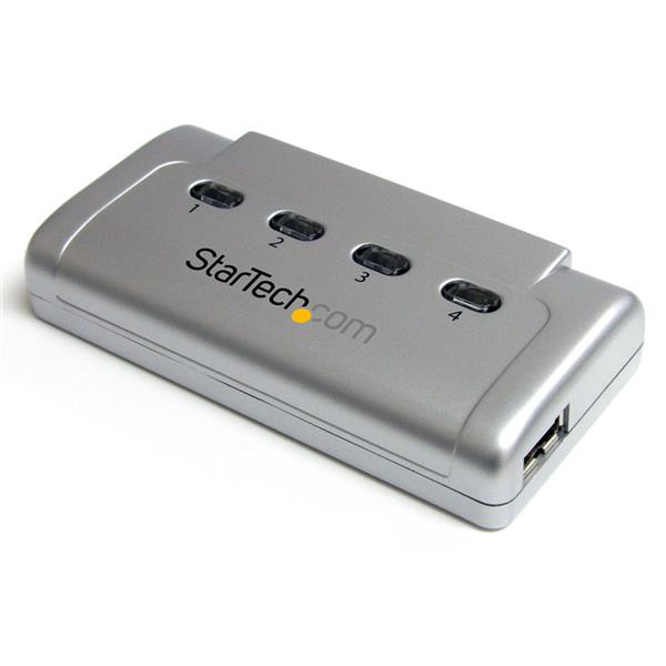 StarTech.com USB421HS 480Мбит/с Cеребряный хаб-разветвитель