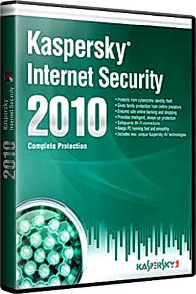 Kaspersky Lab Kaspersky Internet Security 2010, 10U, 2Y 10пользов. 2лет