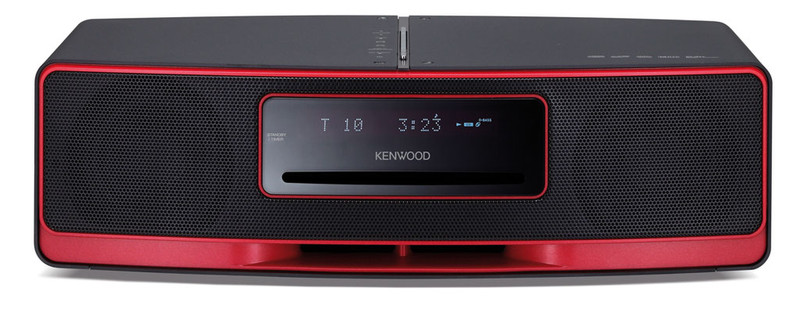 Kenwood Electronics K-323-R Portable CD player Black,Red