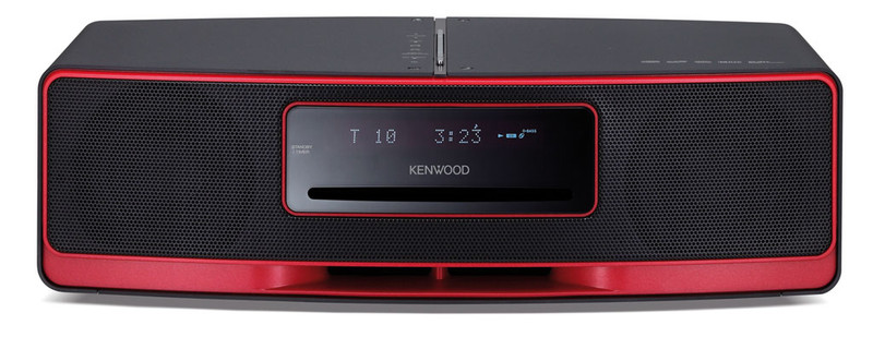 Kenwood Electronics K-323-R Portable CD player Schwarz, Rot CD-Spieler