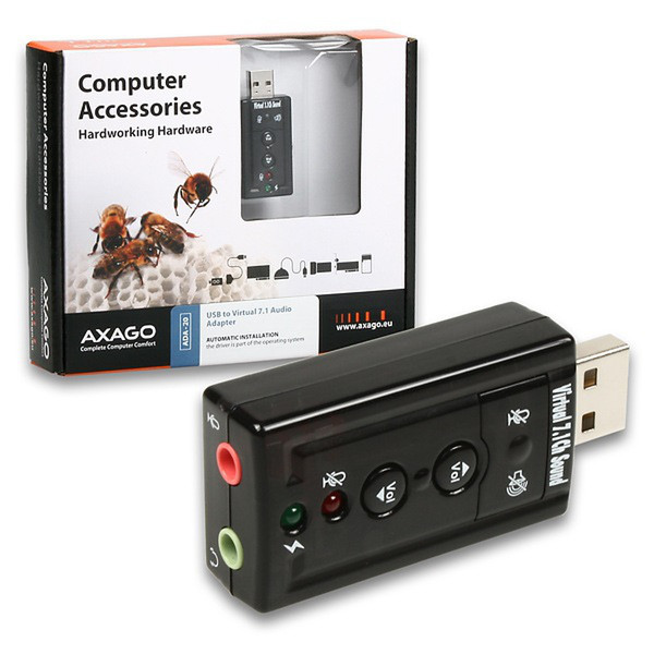 Axago ADA-X5 7.1channels USB Audiokarte