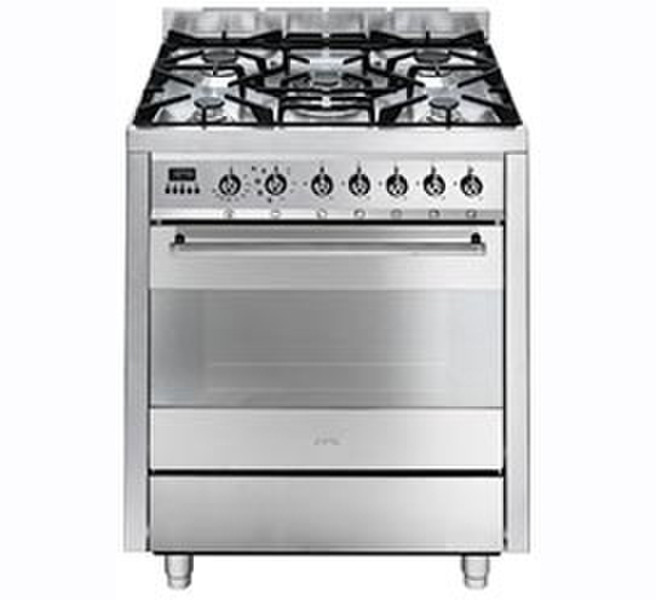 Smeg C7GMXNL Freestanding Gas hob A Stainless steel cooker