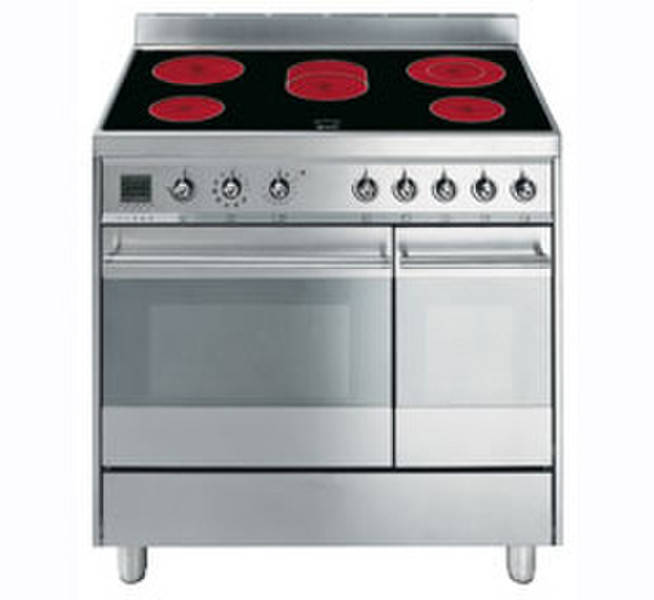 Smeg CE92CMX Freestanding Ceramic A Stainless steel cooker