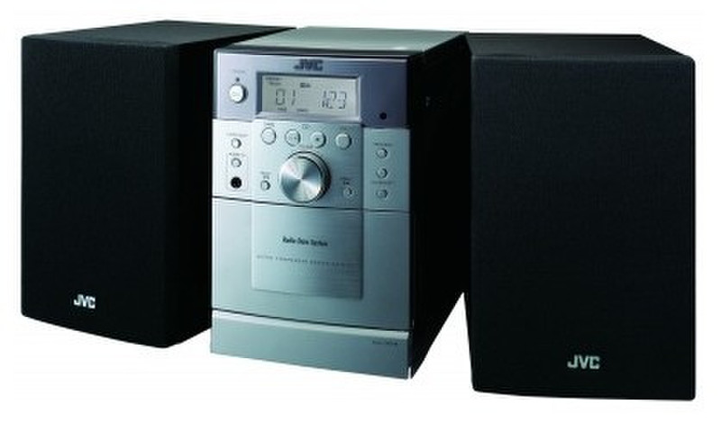 JVC UX-G1EPE Micro-Set 6W Schwarz, Silber Home-Stereoanlage