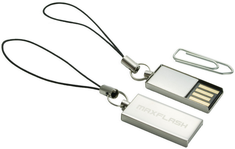 MaxFlash PD2GM5-R 2ГБ USB 2.0 Тип -A Cеребряный USB флеш накопитель