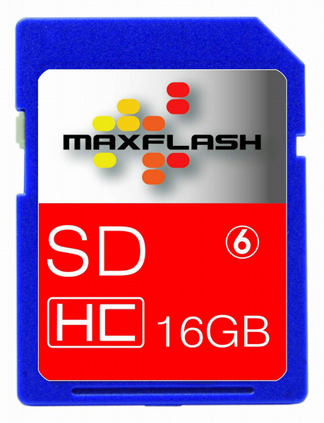 MaxFlash SD16GHCCL6M-R 16ГБ SDHC карта памяти