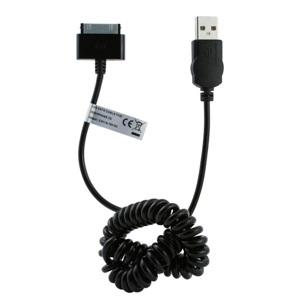 Muvit MUUSCIP002 USB Черный дата-кабель мобильных телефонов