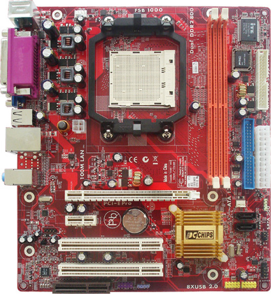PC CHIPS A13G (V1.0) Buchse AM2 Micro ATX Motherboard