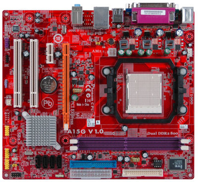 PC CHIPS A15G (V1.0A, AMI) NVIDIA MCP61P Socket AM3 Micro ATX motherboard