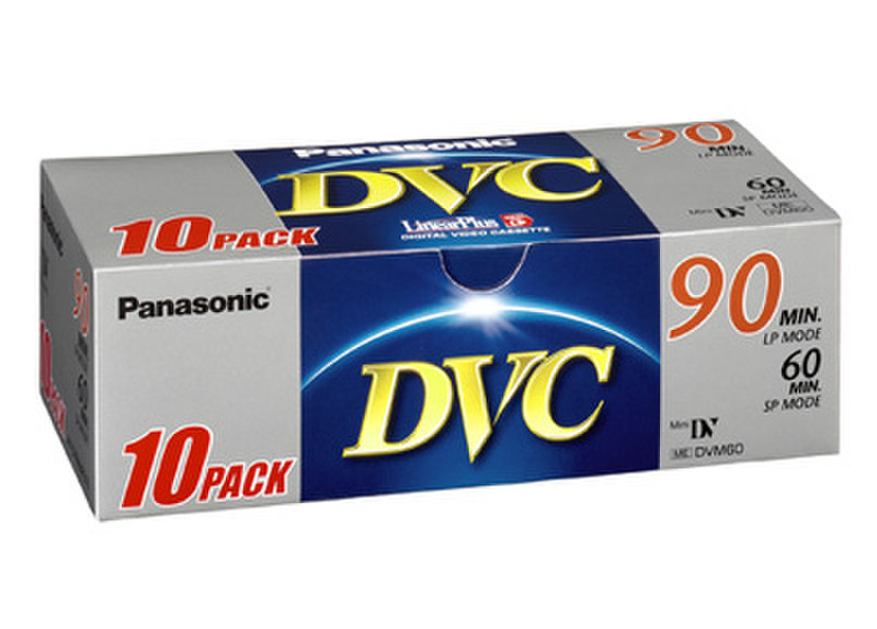 Panasonic 1x10 AY-DVM60FE Mini DV Tape Video сassette 60min 10Stück(e)