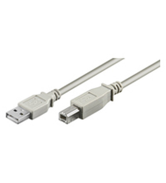 Wentronic 0.25m USB 2.0 A/B 0.25m USB A USB B Grau USB Kabel