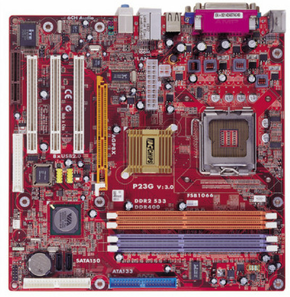 PC CHIPS P23G (V3.0) VIA P4M800 Pro Socket T (LGA 775) Micro ATX motherboard
