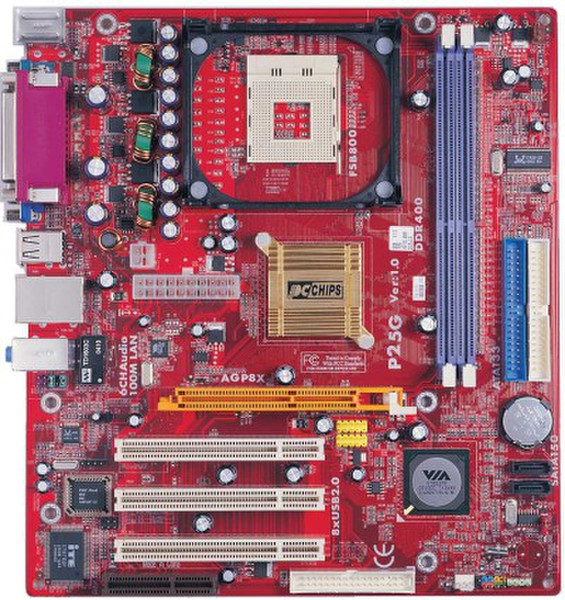 PC CHIPS P25G (V3.0) VIA P4M800 Разъем 478 Микро ATX материнская плата