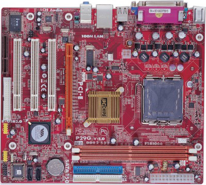 PC CHIPS P29G (V1.0) Socket T (LGA 775) Micro ATX motherboard