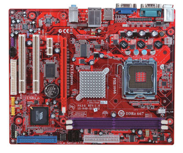 PC CHIPS P53G (V1.0) VIA P4M900 Socket T (LGA 775) Микро ATX материнская плата