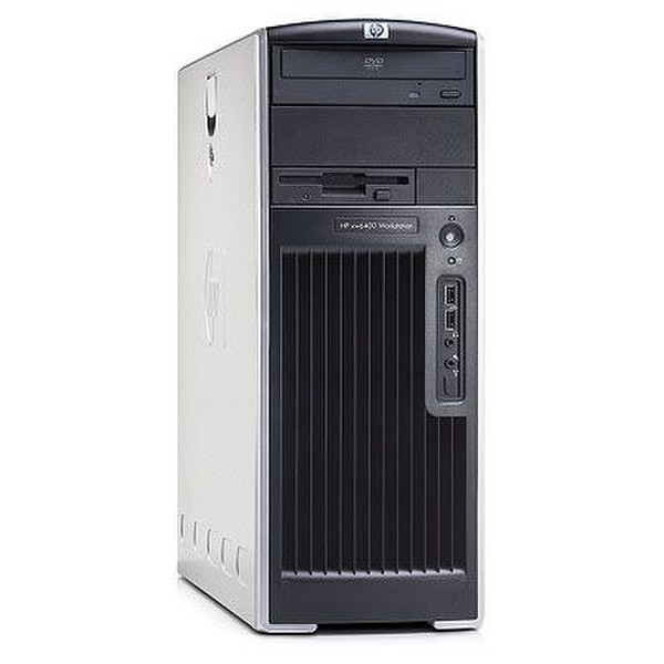 HP xw6400 (2) x Intel® Xeon® DC 2.0GHz 2GB/80GB DVD-ROM WXP Pro Workstation 2GHz 5130 Mini Tower Schwarz Arbeitsstation