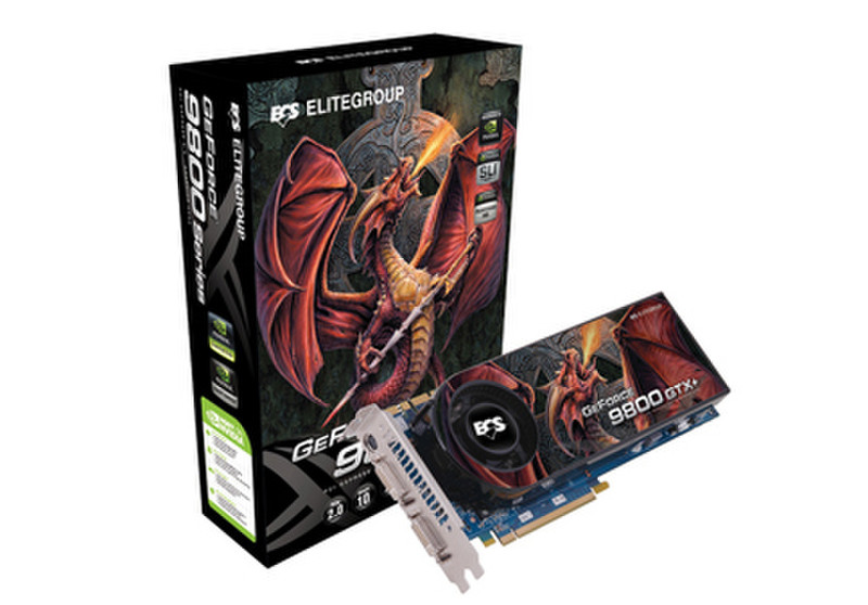 ECS Elitegroup N9800GTX+-512MX-W GeForce 9800 GTX GDDR3 видеокарта