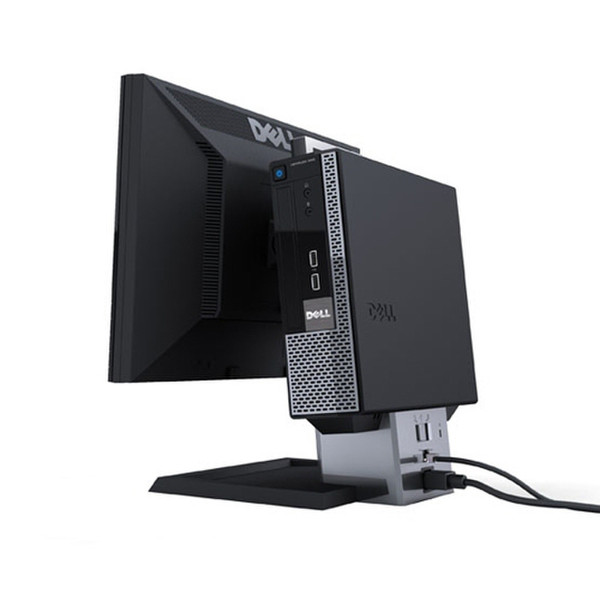 DELL 575-10021 Desk-mounted CPU holder Черный держатель для ПК