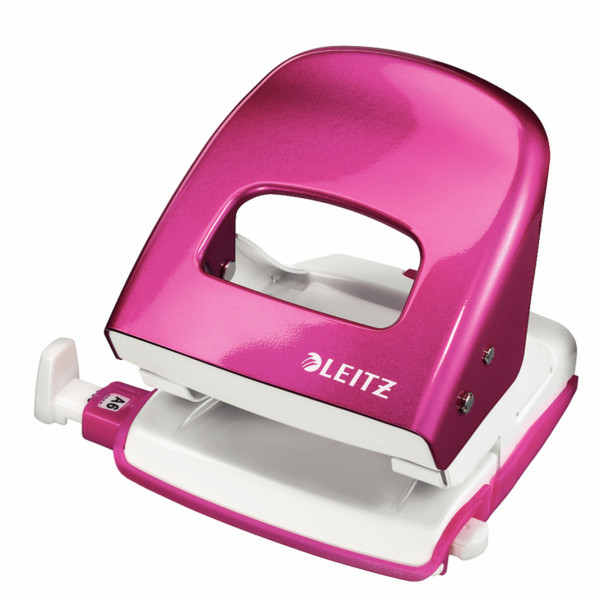 Leitz NeXXt Series Metal Office Hole Punch 30sheets Pink hole punch