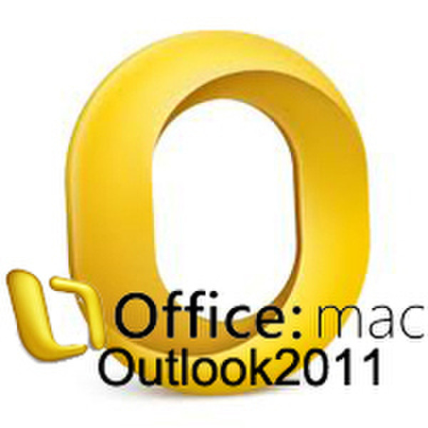 Microsoft Outlook:mac 2011, GOV, 1u, OLP-D 1пользов. почтовая программа