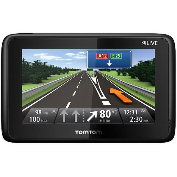 TomTom GO LIVE 1000 Fixed 4.3Zoll Touchscreen 220g Schwarz Navigationssystem