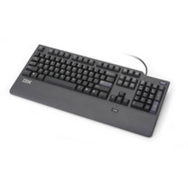 Lenovo Business Black Preferred Pro USB Fingerprint Keyboard - Norwegian USB QWERTY Norwegian Black keyboard