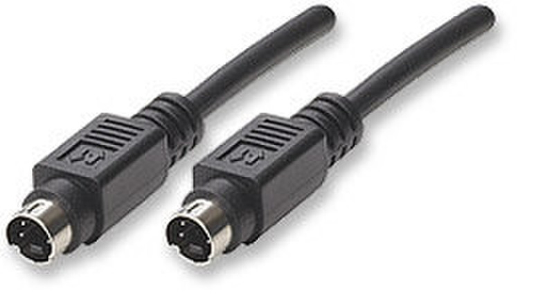 Manhattan 336512 15m S-Video (4-pin) S-Video (4-pin) Schwarz S-Videokabel