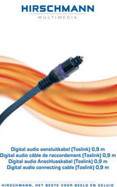 Hirschmann 695002939 0.9m Black fiber optic cable