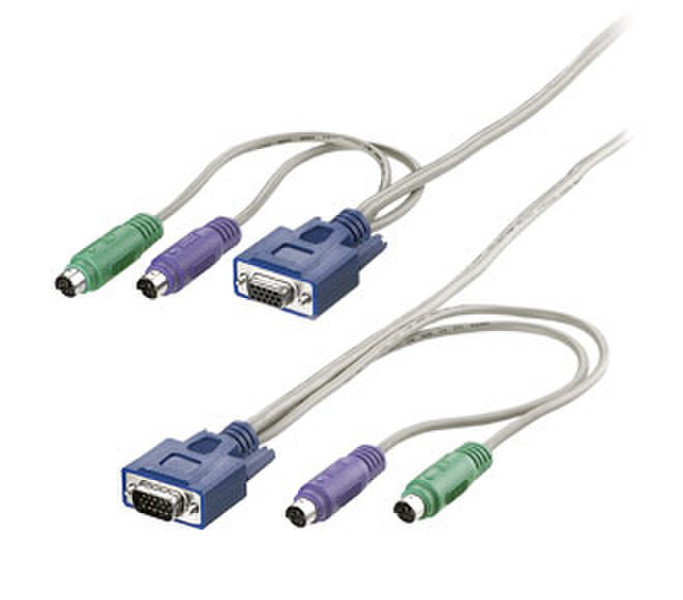 Equip Cable Set PS/2 Slimline 1,8 m 1.8m Tastatur/Video/Maus (KVM)-Kabel