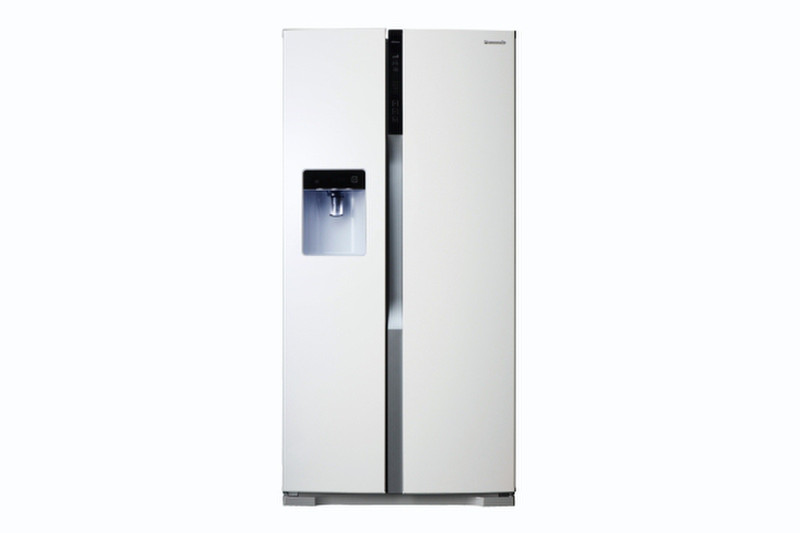 Panasonic NR-B54X1-WE freestanding White side-by-side refrigerator