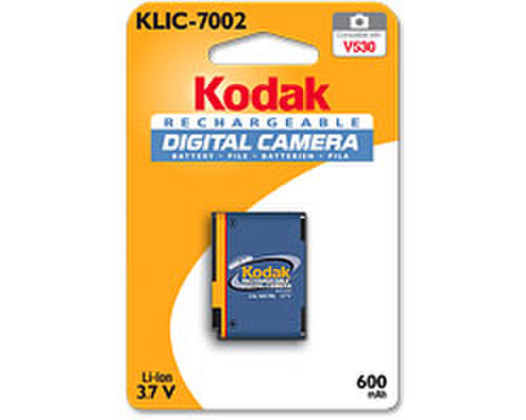 Kodak Li-Ion Rechargeable Digital Camera Battery KLIC-7002 Lithium-Ion (Li-Ion) 600mAh 3.7V Wiederaufladbare Batterie
