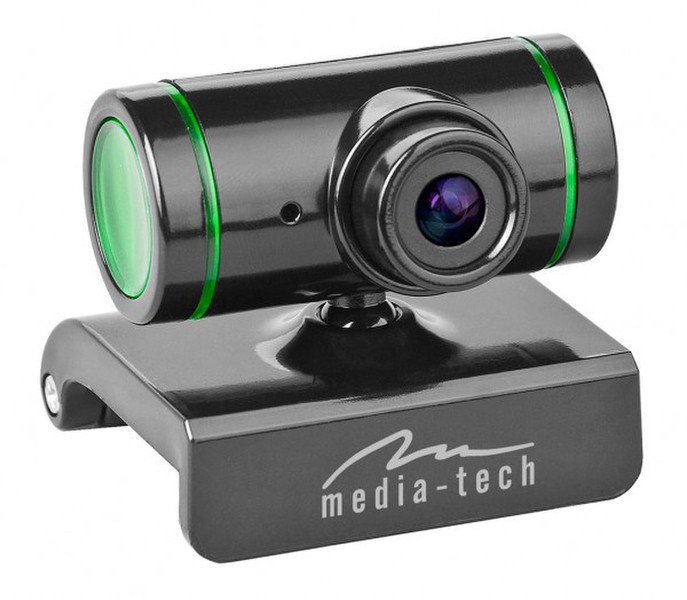 Media-Tech MT4029G 8MP 640 x 480Pixel USB 2.0 Schwarz, Grün Webcam