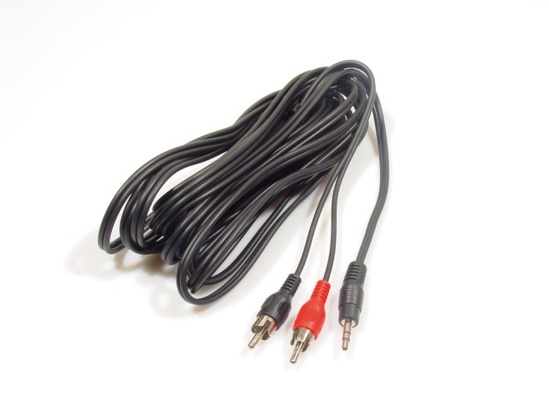 KRAM XA297 5m 3.5mm Schwarz, Rot Audio-Kabel