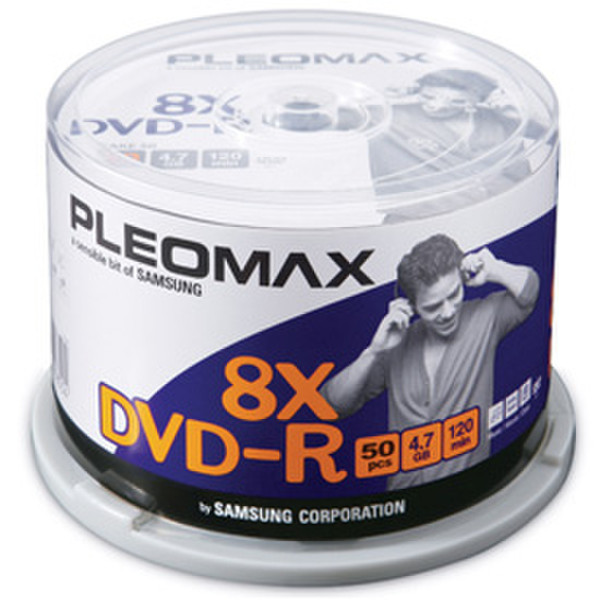 Samsung Pleomax DVD-R 4.7GB, Cake Box 50-pk 4.7GB 50pc(s)