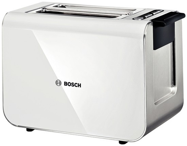 Bosch TAT8611 2ломтик(а) 860Вт Антрацитовый, Белый тостер