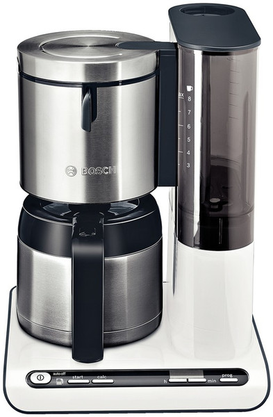 Bosch TKA8651 freestanding Drip coffee maker 1.15L 12cups Anthracite,White coffee maker