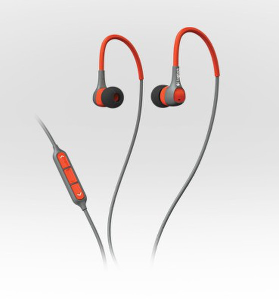 Logitech Ultimate Ears™ 300vi Стереофонический Проводная Серый, Оранжевый гарнитура мобильного устройства