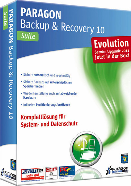 Paragon Backup & Recovery 10 Suite Evolution, 1u, DEU
