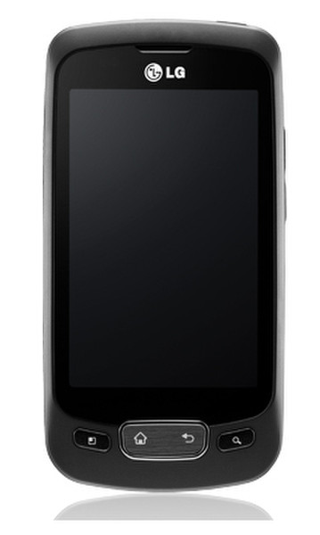 LG P500 Single SIM Schwarz Smartphone
