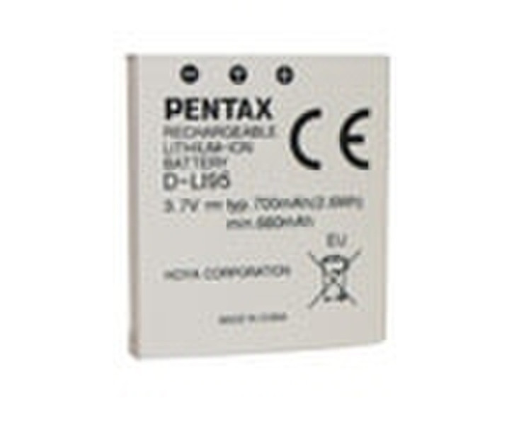 Pentax D-Li95 Lithium-Ion (Li-Ion) 700mAh 3.7V rechargeable battery