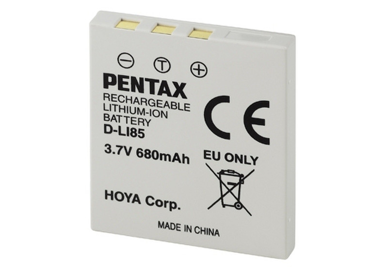 Pentax D-Li85 Lithium-Ion (Li-Ion) 680mAh 3.7V rechargeable battery